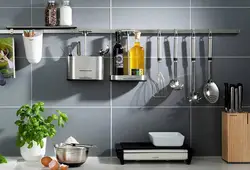 Railing in a small kitchen photo