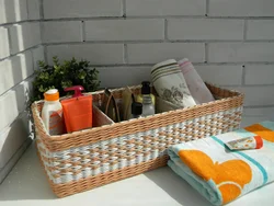 Baskets In The Bathroom Photo