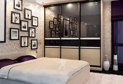 Bedroom design with dark closet