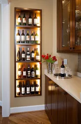 Kitchen design with wine cabinet