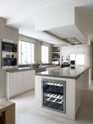 Kitchen design with wine cabinet