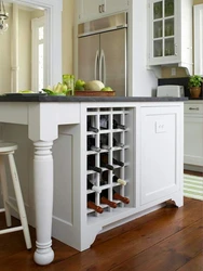 Kitchen design with wine cabinet