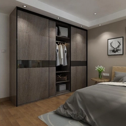 Bedroom Design Brown Wardrobe