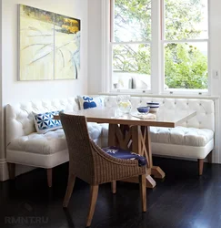 Small kitchen with corner design photo