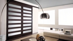 Modern sliding doors to the living room photo