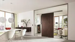 Modern sliding doors to the living room photo
