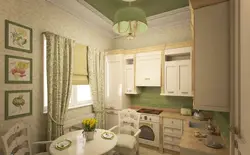 Small Provence kitchen photo design