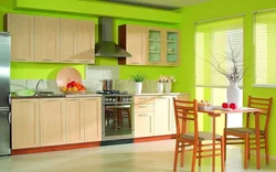 Kitchen Design Green Table