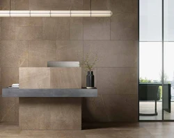 Porcelain stoneware 1200x600 in the kitchen interior
