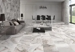 Керамогранит 1200х600 в интерьере кухни