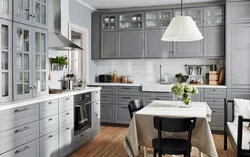 Ikea budbin in the interior kitchen