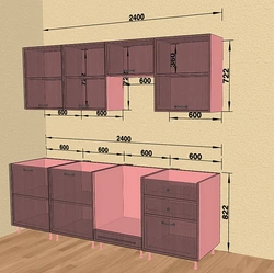 Kitchen set photo dimensions