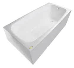 Photo of the bathtub from the side