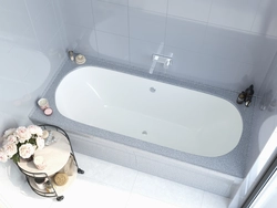 Photo of the bathtub from the side
