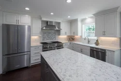 Gray pearl kitchen photo