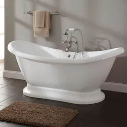 Bathroom on a pedestal in the interior