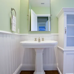 Bathroom on a pedestal in the interior