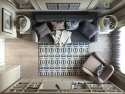 Living room design top view