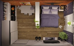 Living room design top view