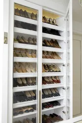 Photo of shoe rack in dressing room