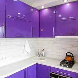 Corner Kitchen Purple Photo