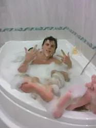 Spanking photo in the bath