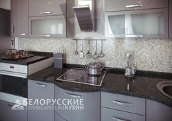 Metallic kitchen facades photo