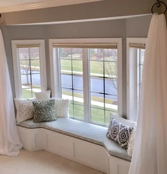 Window Sill Design Wide Bedroom