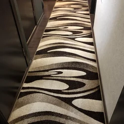 Modern carpet runners in the hallway photo