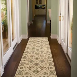 Modern carpet runners in the hallway photo