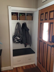 Hallway design with a niche for a closet