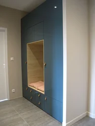 Hallway design with a niche for a closet