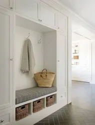 Hallway design with a niche for a closet