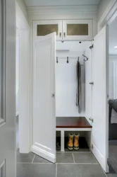 Hallway design with a niche for a closet