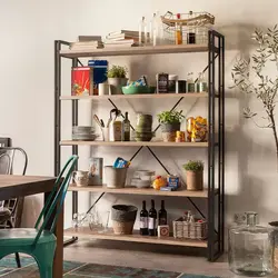 Racks shelves for the kitchen photo