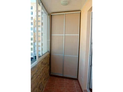 Corner wardrobe for the loggia photo how