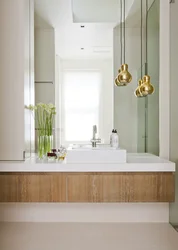Pendant Lamps In The Bathroom Interior