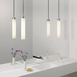 Pendant Lamps In The Bathroom Interior