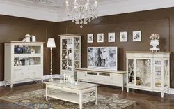 Showcase in the living room in a modern style photo