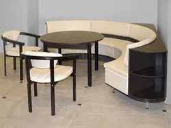 Round sofas for the kitchen photo
