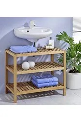 Bathroom shelves design
