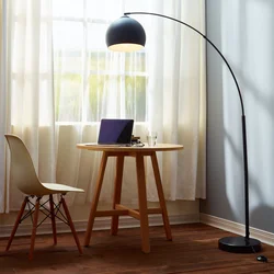 Floor lamps in the kitchen interior