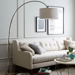 Floor lamps in the kitchen interior