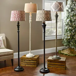 Floor lamps in the kitchen interior