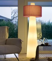 Floor lamps in the kitchen interior