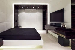 High tech in the bedroom interior