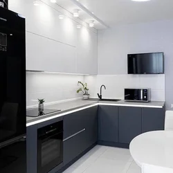 Kitchen Design With Black Handles