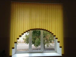 Vertical blinds for kitchen window photo