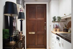 Kitchen with brown doors photo