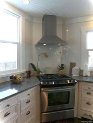 Kitchen hood through the window photo